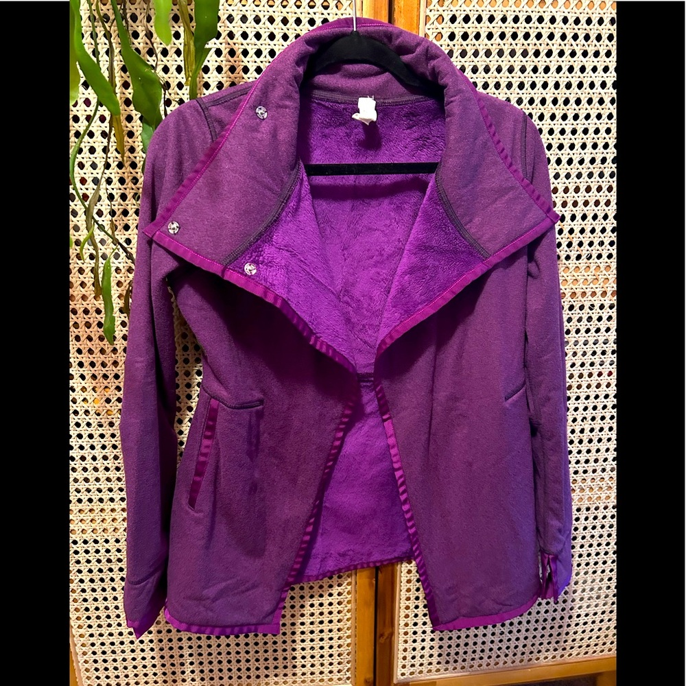 Ivivva purple fleece jacket